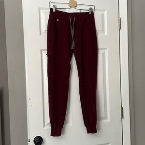Figs Scrubs Burgundy XS Zamora Bottoms